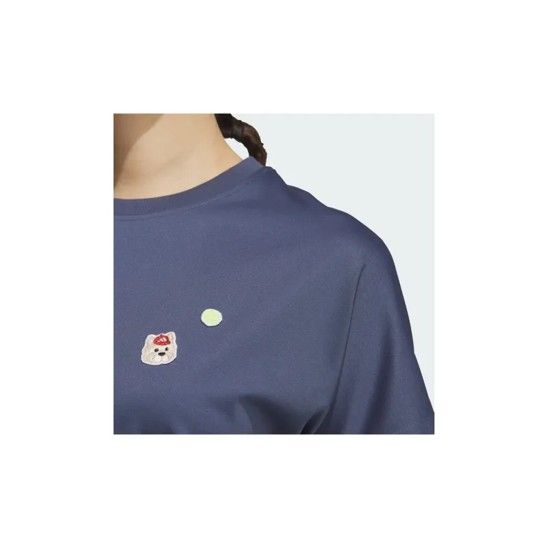 Adidas T Shirt Women's Ink Blue-4