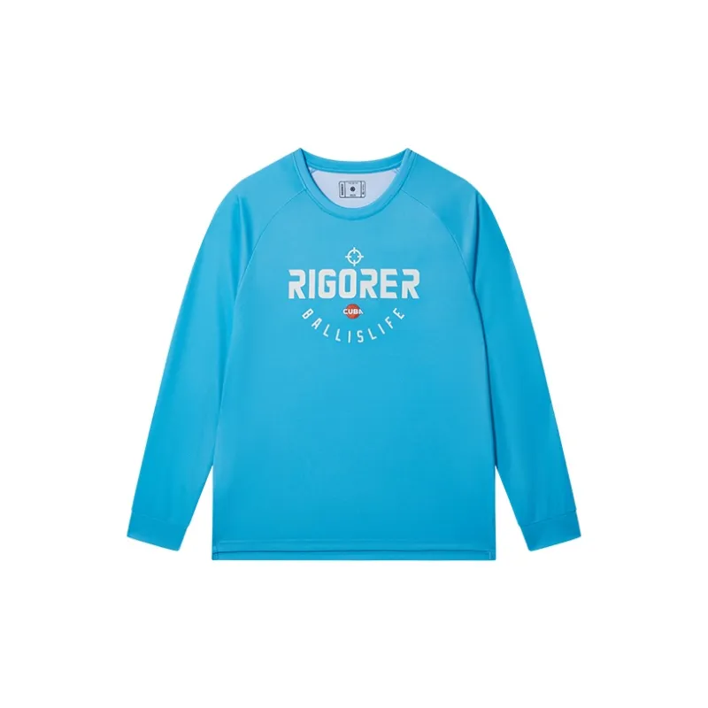 RIGORER Crew Neck Loose Fit Basketball Long Sleeved T Shirt Unisex-10
