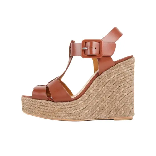 Paloma Barceló Strap Sandals 12cm Women's Brown