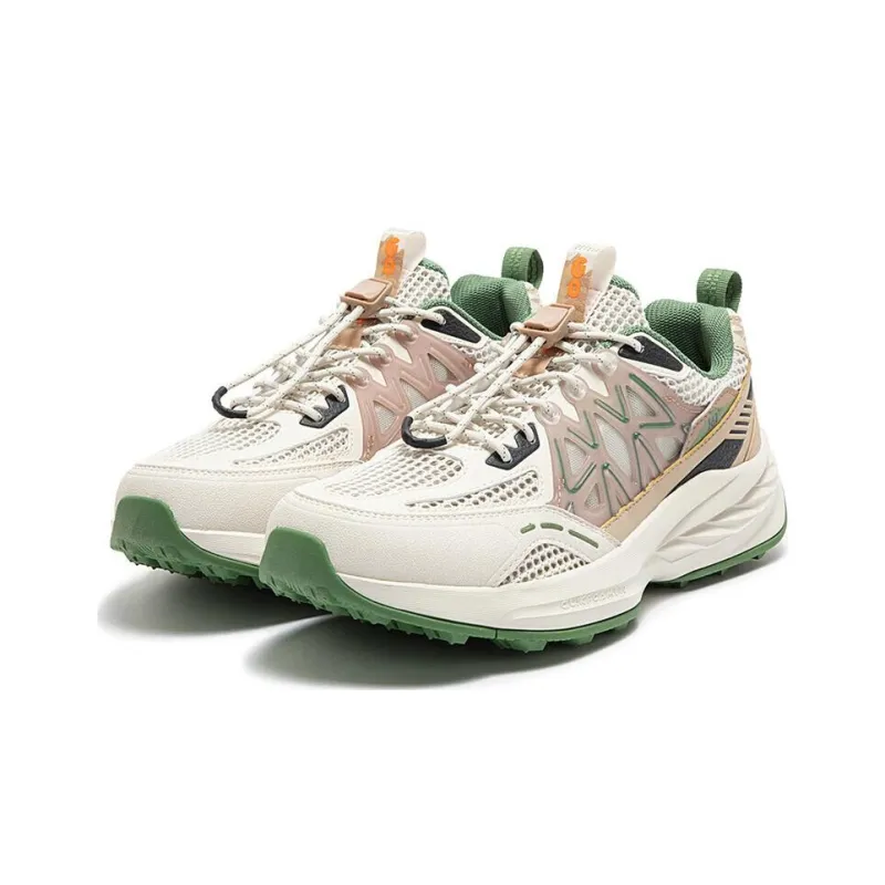 361° Hydrogen Wild Wear Resistant Low Top Outdoor Shoes Men's Beige Green-2