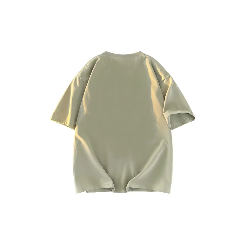 HAVR Casual Drop Shoulder Loose Fit Breathable Short Sleeved T Shirts Unisex-9