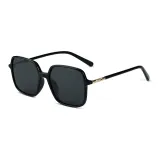 Bright Black Frame with Gray Lens