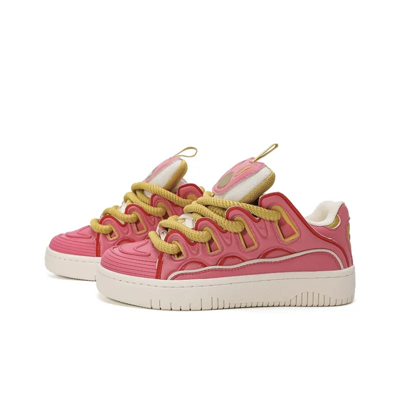 OHJC Slip-Resistant Cushioning Wear-Resistant Lightweight Breathable Low-Top Skateboard Shoes Unisex-1