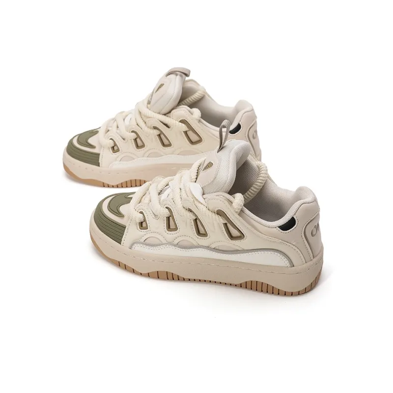 OHJC Slip-Resistant Cushioning Wear-Resistant Lightweight Breathable Low-Top Skateboard Shoes Unisex-24
