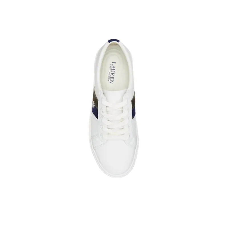 LAUREN RALPH LAUREN Low Top Skateboard Shoes Women's Blue White-4