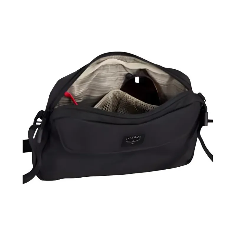 OSPREY Recycled Polyester Blended Nylon Crossbody Bag Shoulder Bag Regular Unisex Black-4