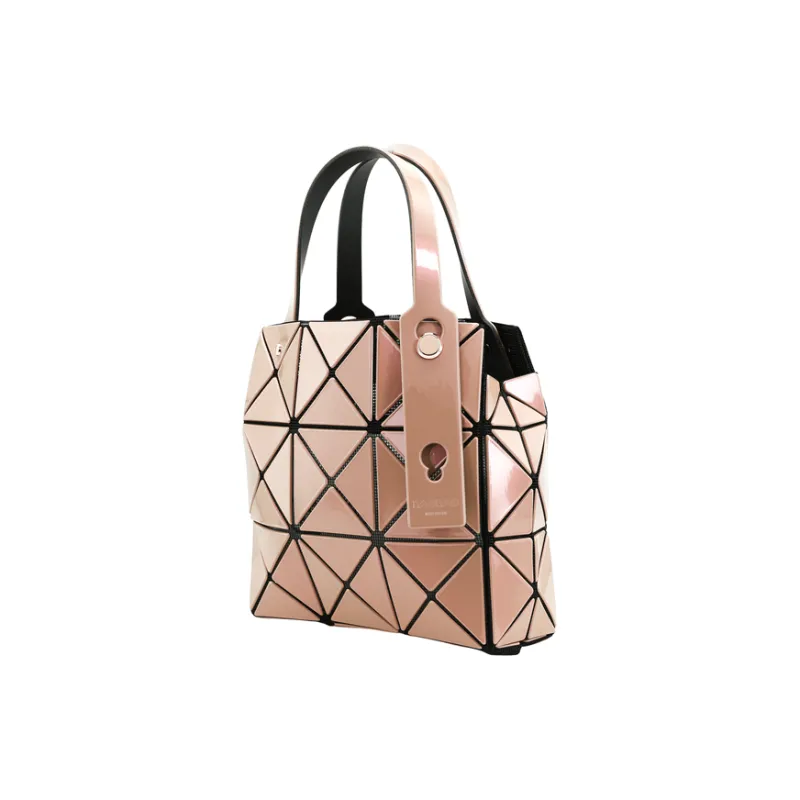 ISSEY MIYAKE Polyvinyl Chloride Resin Handbag Women's Beige-2