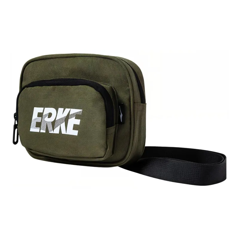 Erke Textile Fabric Crossbody Bag Regular Unisex Reed Green-1