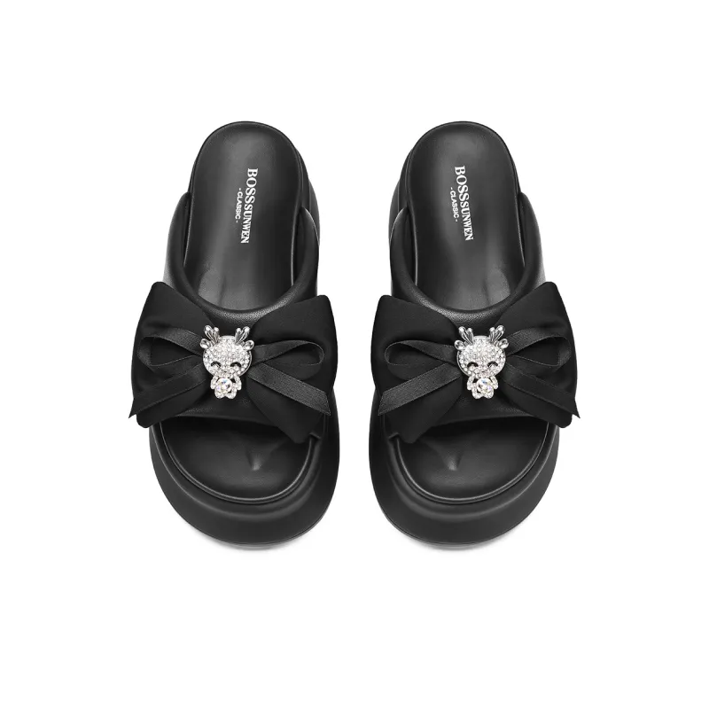 BOSSSUNWEN Cut Out Slide Slippers Women's-3