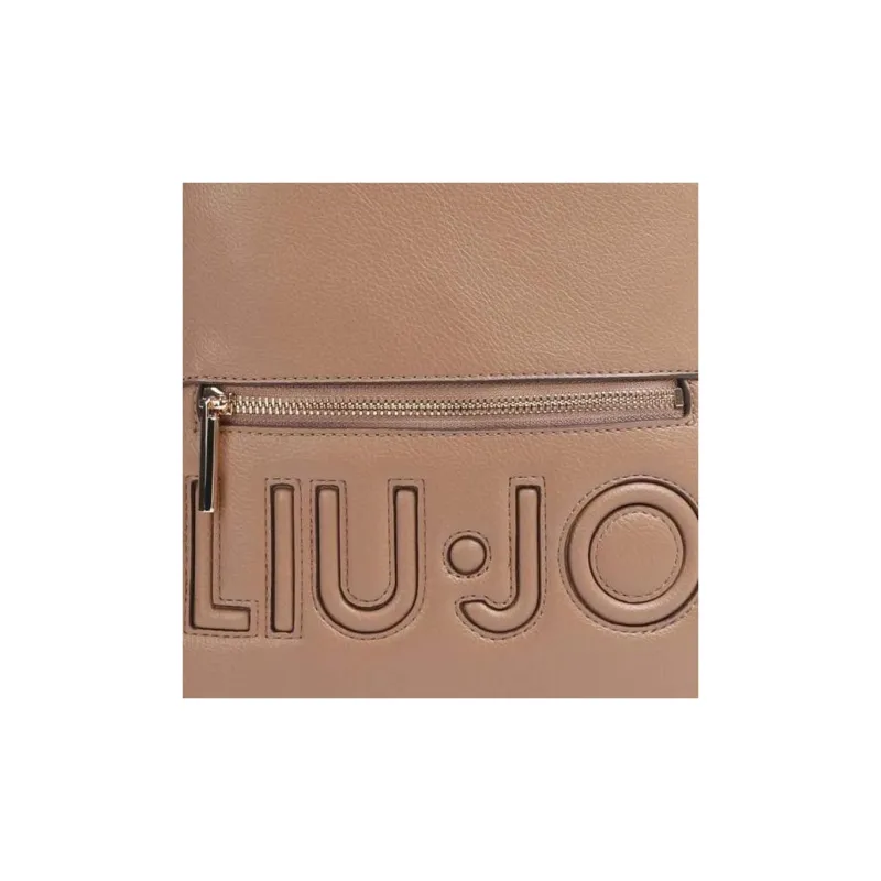 LIU·JO Leather Backpack Regular Women's Milk Tea-3
