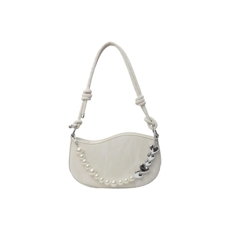 DCLOUD PU Crossbody Bag Shoulder Bag Medium Size Women's White Box/Pink Box-1