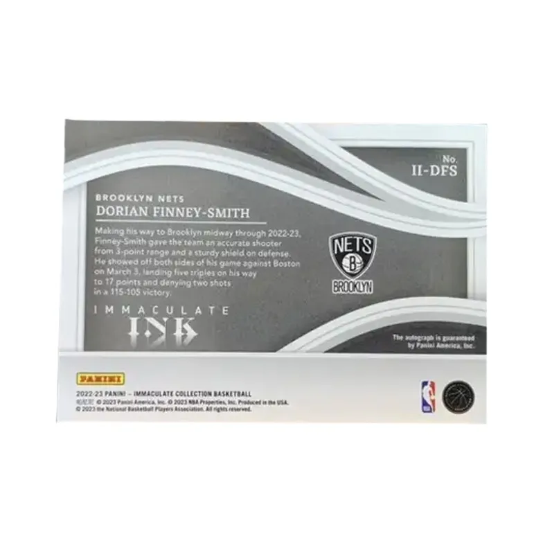PANINI Dorian Finney Smith 2022 23 Imm 32/99 Card Nets INK Signature Basketball Card Product Access Sports Cards 1 Pc-1