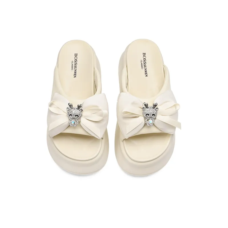 BOSSSUNWEN Cut Out Slide Slippers Women's-8
