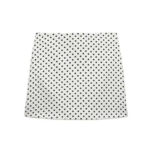 ZARA Casual Short Skirts Women's Frosted White