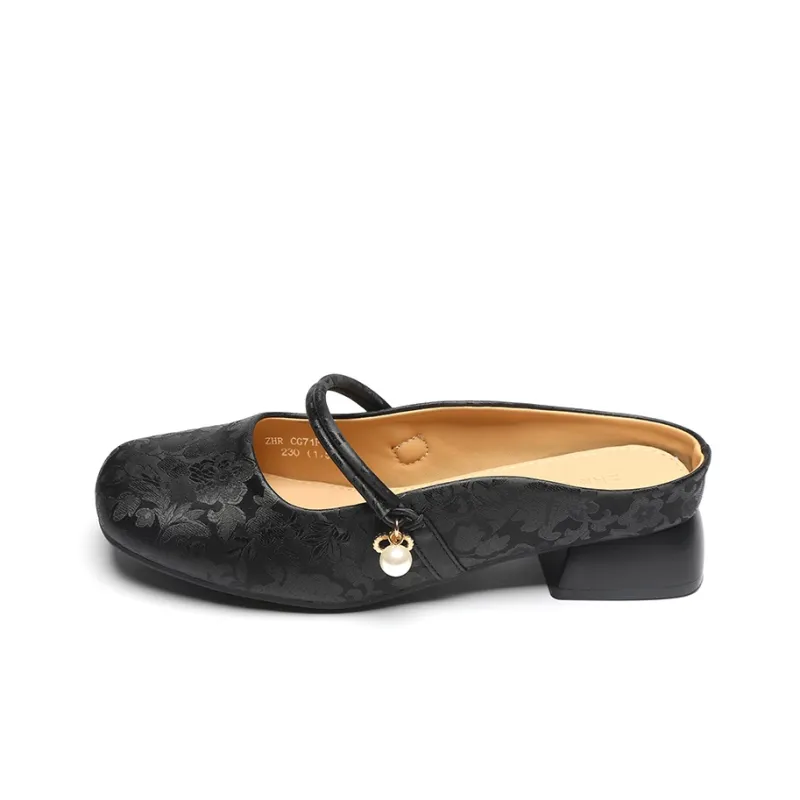 ZHR Embroidery Slip Resistant Wrap toe Slippers Women's-12