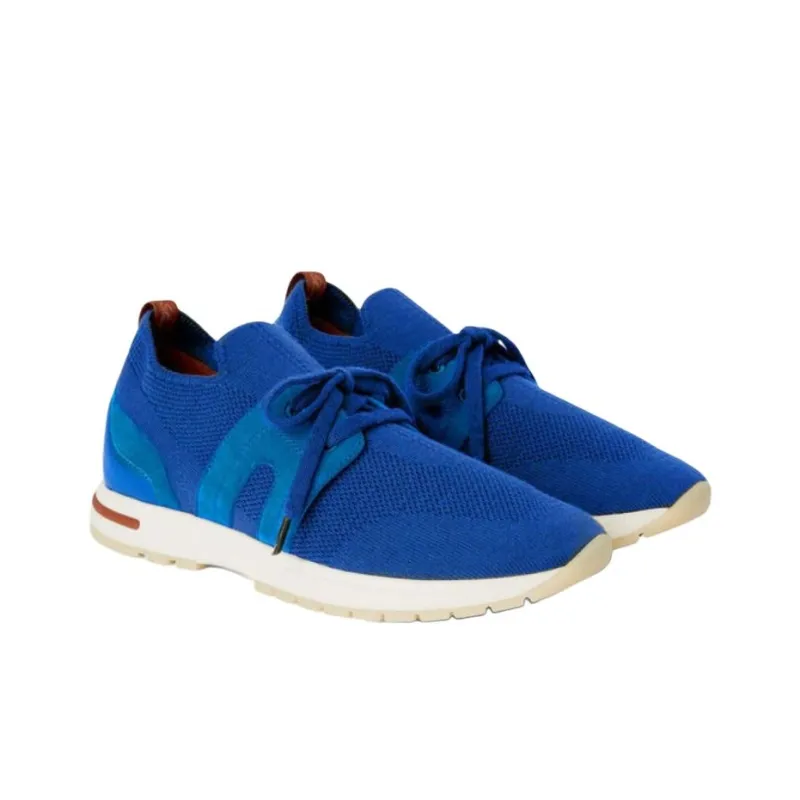 Loro Piana Flexy Walk Low Top Casual Shoes Women's Light Blue-2