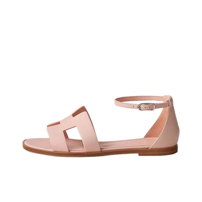 HERMES Santorini Strap Sandals Women's Rose-0