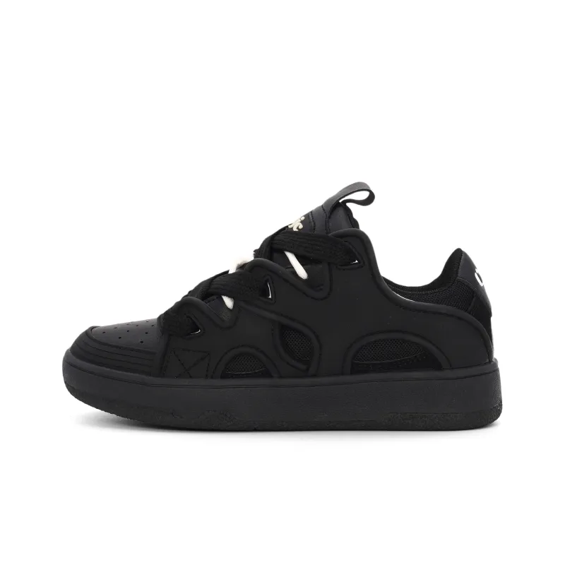 OHJC Slip-Resistant Cushioning Wear-Resistant Lightweight Breathable Low-Top Skateboard Shoes Unisex-7