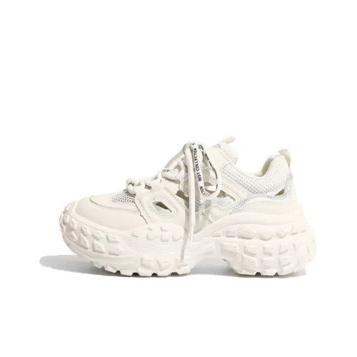 LXVB Anti-Slip And Wear-Resistant Breathable Low-Top Chunky Sneakers Women's