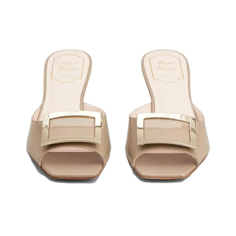 Roger Vivier Trompette Slide Slippers Women's Beige-2