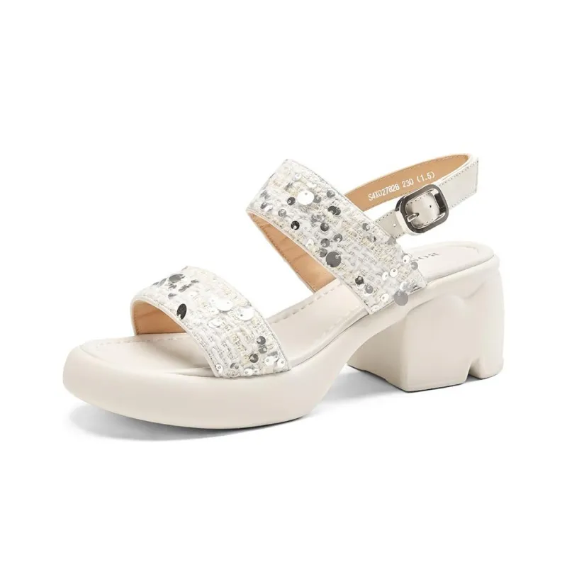 BOSSSUNWEN One Strap Sandals 6.5cm Women's-6