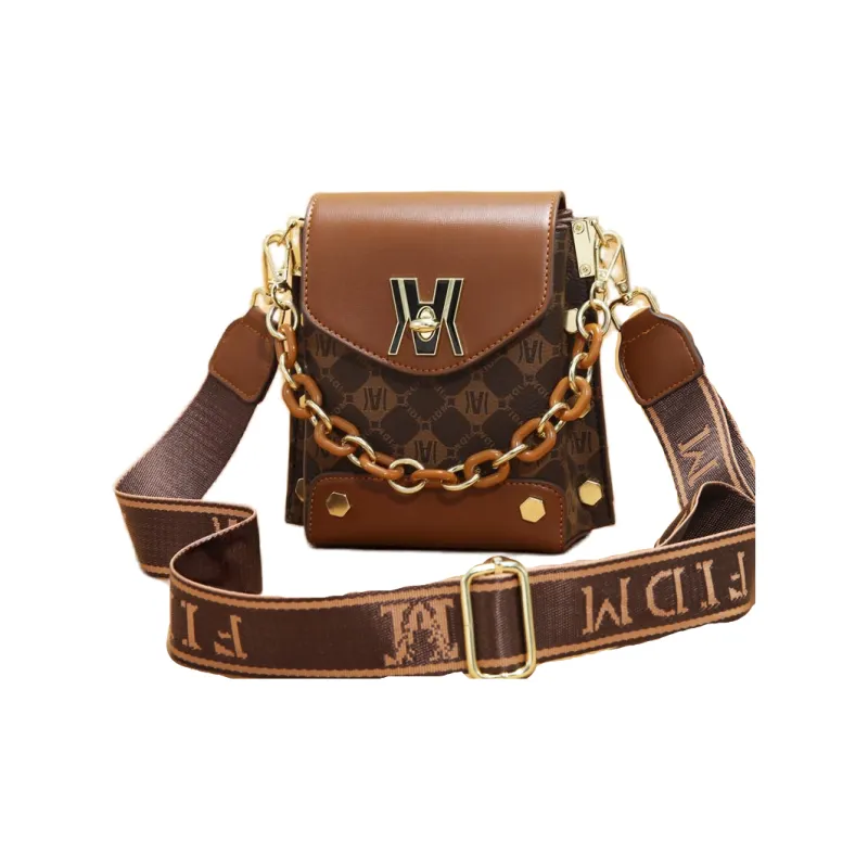 Weymond Pu Cell Phone Pouch Women's Brown/Ecru-0