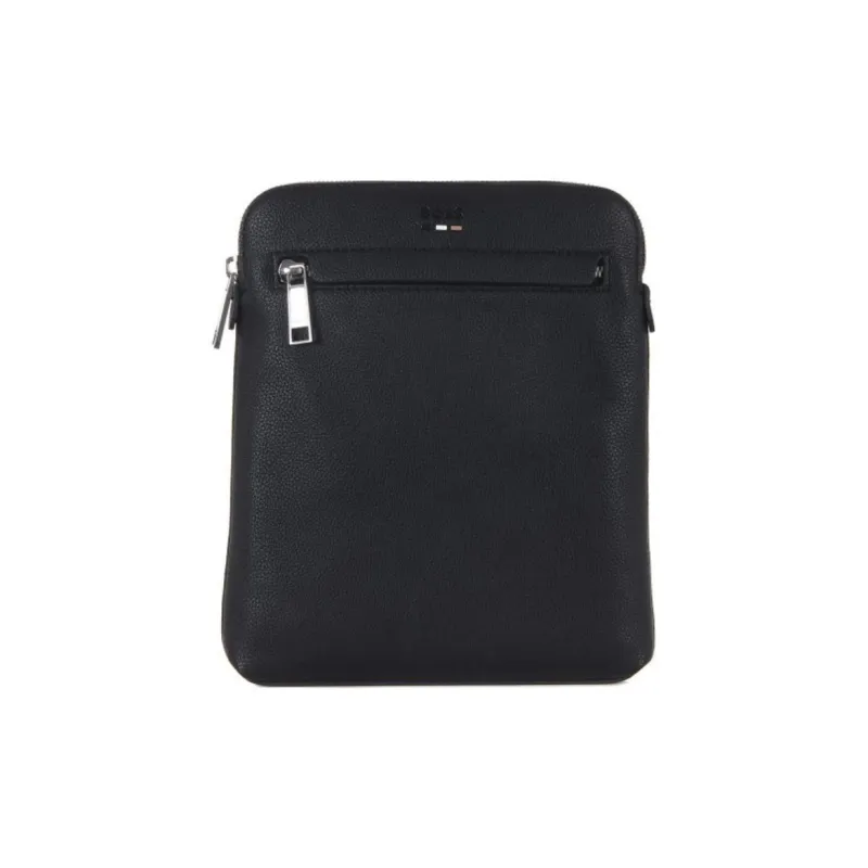 HUGO BOSS Polyester With Artificial Leather One Shoulder Handbag, Crossbody Bag Men's Black-2