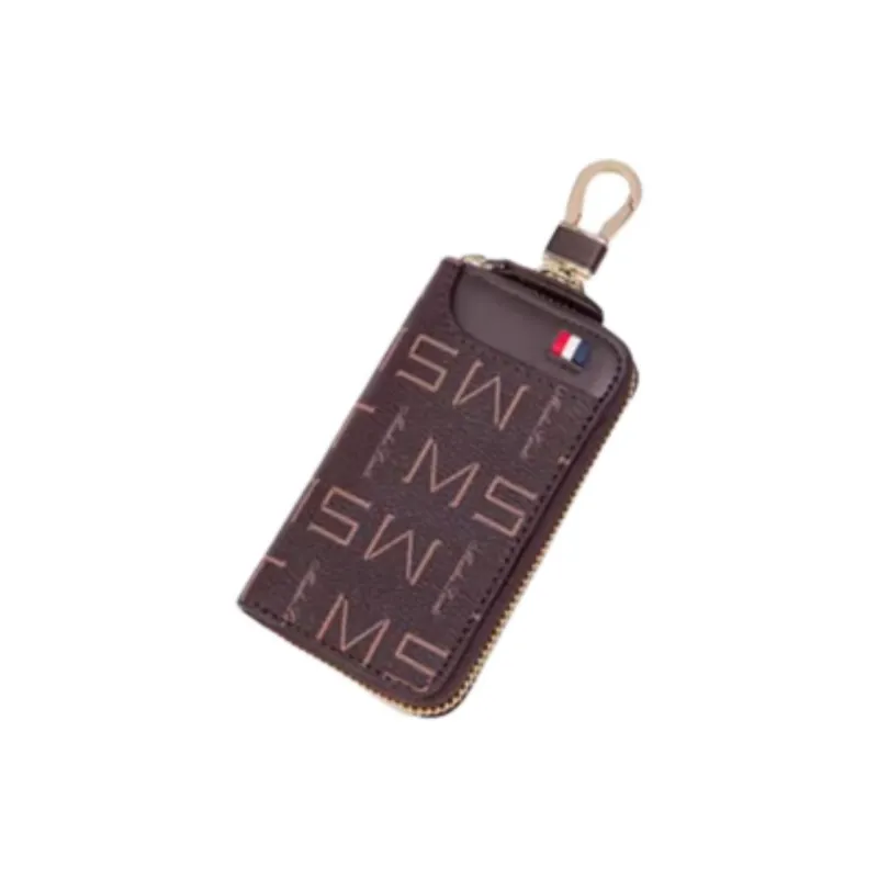 MashaLanti PVC For Microfiber Key Pouch Regular Unisex Burgundy-2