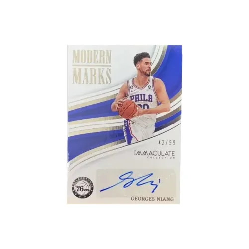 PANINI 2022 23 Imm 76 Persons George Niang Signature Sticker 42/99 Basketball Card Product Access Sports Cards 1 Pc