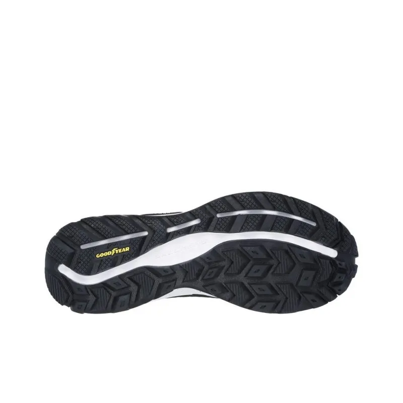 Skechers ARCH FIT SKIP TRACER Cushioned Anti-Slip And Wear-Resistant Lightweight Low-Top Hiking Shoes Men's Black White-4