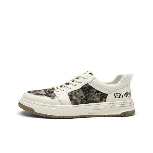 SEPTWOLVES Skateboard Shoes Men Low-Top