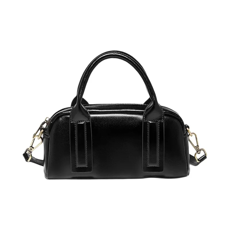 Marino Orlandi Cow Leather With Synthetic Leather Boston Bag, One Shoulder Handbag Small Size Women's Multicolor-1