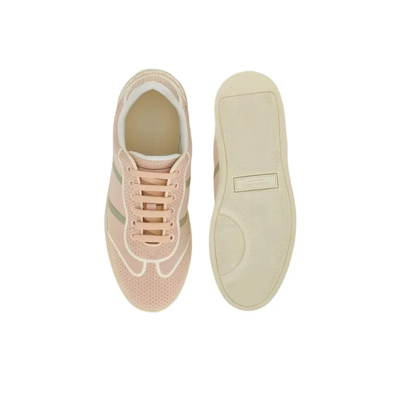FERRAGAMO Low Top Skateboard Shoes Women's Pink-5
