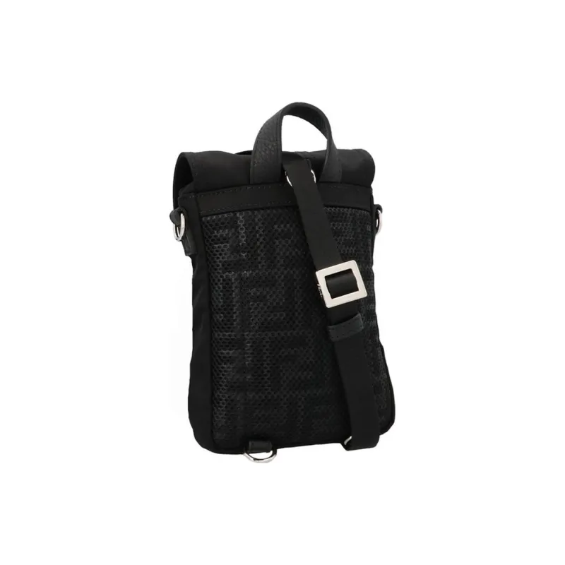 FENDI Nylon Sling Bag Men's Black-2