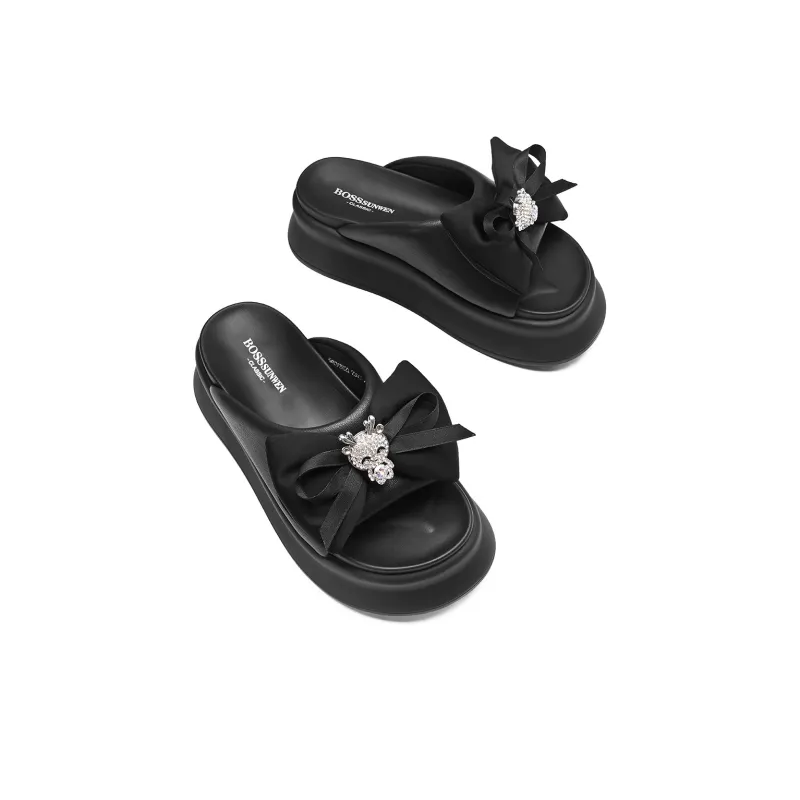 BOSSSUNWEN Cut Out Slide Slippers Women's-4