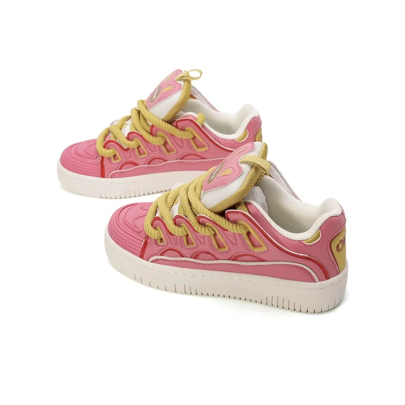 OHJC Slip-Resistant Cushioning Wear-Resistant Lightweight Breathable Low-Top Skateboard Shoes Unisex-3