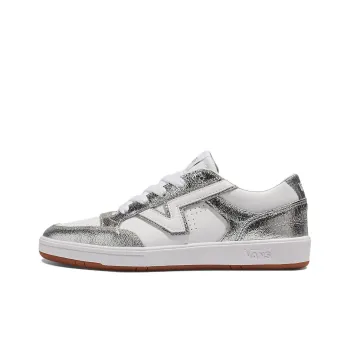 Vans Lowland Comfycush Anti-Slip Wear-Resistant Low-Top Skateboard Shoes Women's Silver