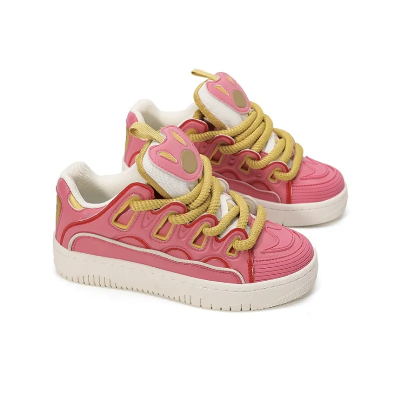 OHJC Slip-Resistant Cushioning Wear-Resistant Lightweight Breathable Low-Top Skateboard Shoes Unisex-4