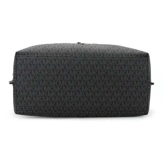 MICHAEL KORS Emilia Coated Canvas Tote Bag, Shopping Bag, Shoulder Bag, Handbag Tubas Women's Black-6