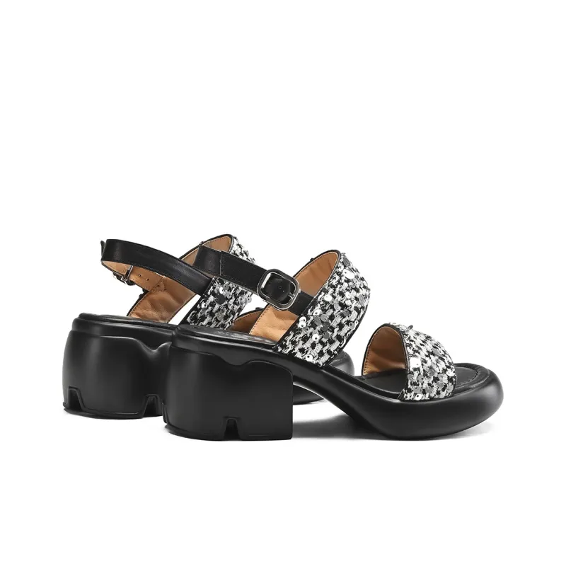 BOSSSUNWEN One Strap Sandals 6.5cm Women's-2