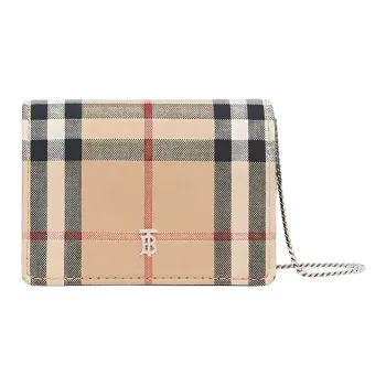 Burberry Vintage Check Card Case Crossbody Bag Women's