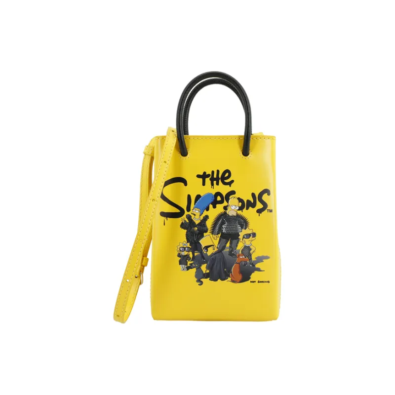 Balenciaga X The Simpsons Mini P0405 bag leopard Yellow Balenciaga X The Simpsons Mini P0405 bag leopard Yellow