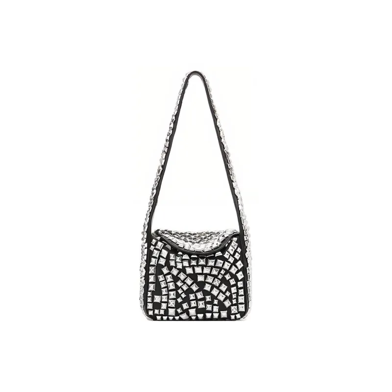 Alexander Wang Spike Embellished Small Hobo Bag-0