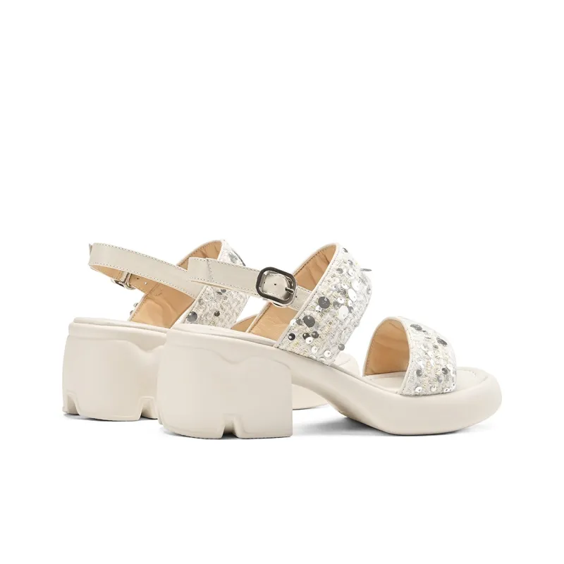 BOSSSUNWEN One Strap Sandals 6.5cm Women's-7