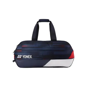 YONEX Fabric Artificial Leather Handbag Regular Unisex White & Navy Blue & Red