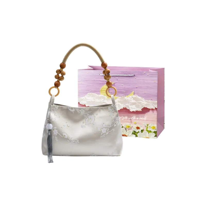 Bansusu PU Shoulder Bag, Handbag Women's Silver/Champagne/Ecru/Pink-3