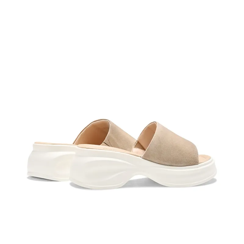 BOSSSUNWEN Foam Sole Cut Out Slip Resistant Abrasion Resistant Slide Slippers Women's-2