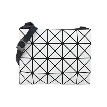 ISSEY MIYAKE Polyvinyl Chloride Resin Shoulder Bag Crossbody Bag Women's White & Black