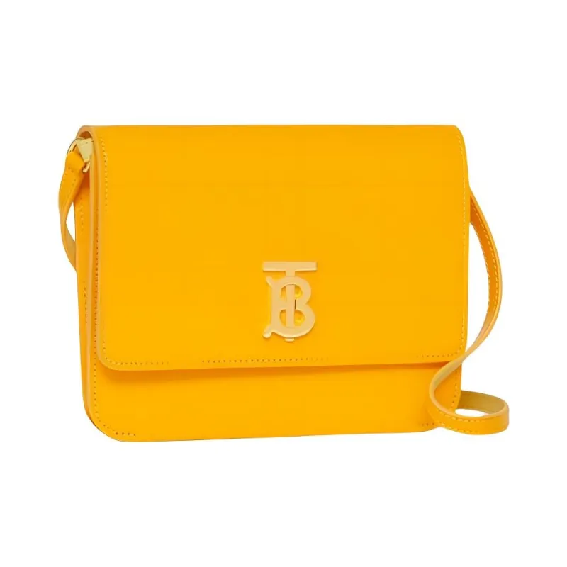 Burberry Calfskin Small Square Bag Shoulder Bag Crossbody Bag Mini Women's Yellow-2