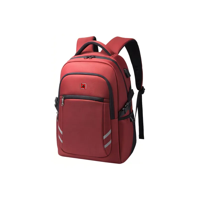 KINGSGEAR Nylon Fabric Backpack Regular Men's Black Blue Red-5